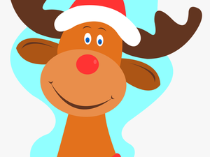 Rudolph The Red Nosed Reindeer S Head Clipart 