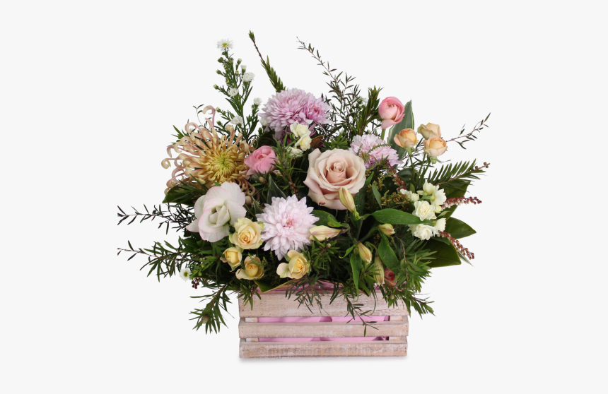 Flowers In A Crate Png