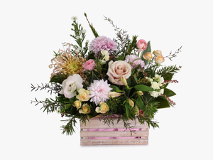 Flowers In A Crate Png