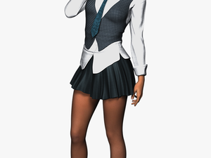 Woman In School Uniform