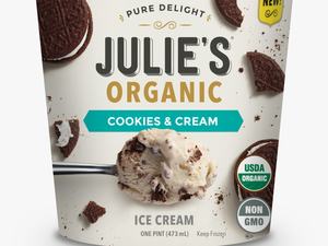 Transparent Cookies And Cream Png - Julie-s Organic Ice Cream