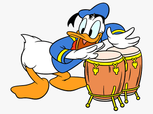 Donald Duck Playing Instrument