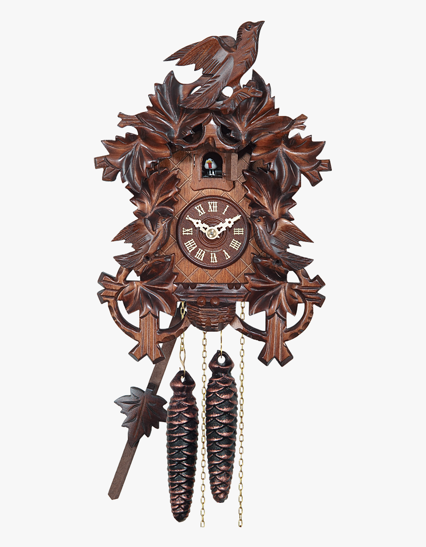 1 Day Traditional With 6 Leaves &amp; Birds - Cuckoo Clock