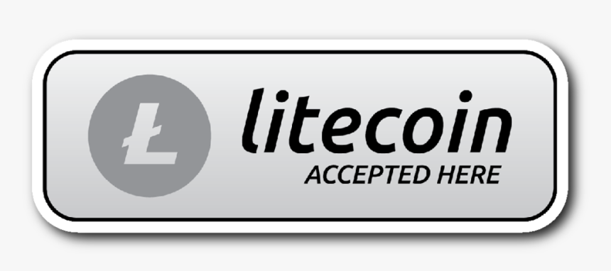 Litecoin Accepted Here Button Pn