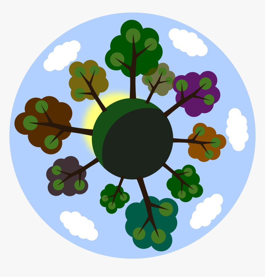 Tiny Tree Planet Clip Arts - Eco