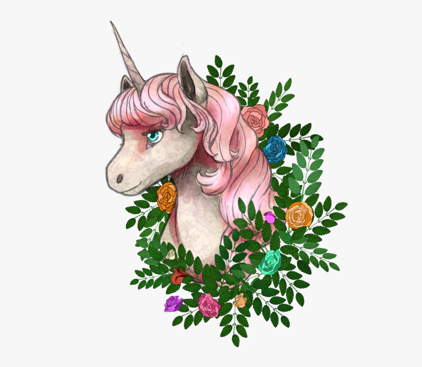 Unicorns Transparent Floral - Il