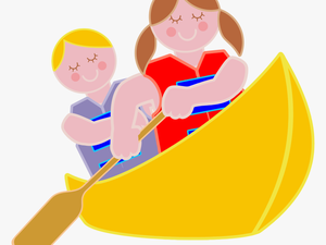 Row Boat Clipart Canoe - Clip Art Canoe