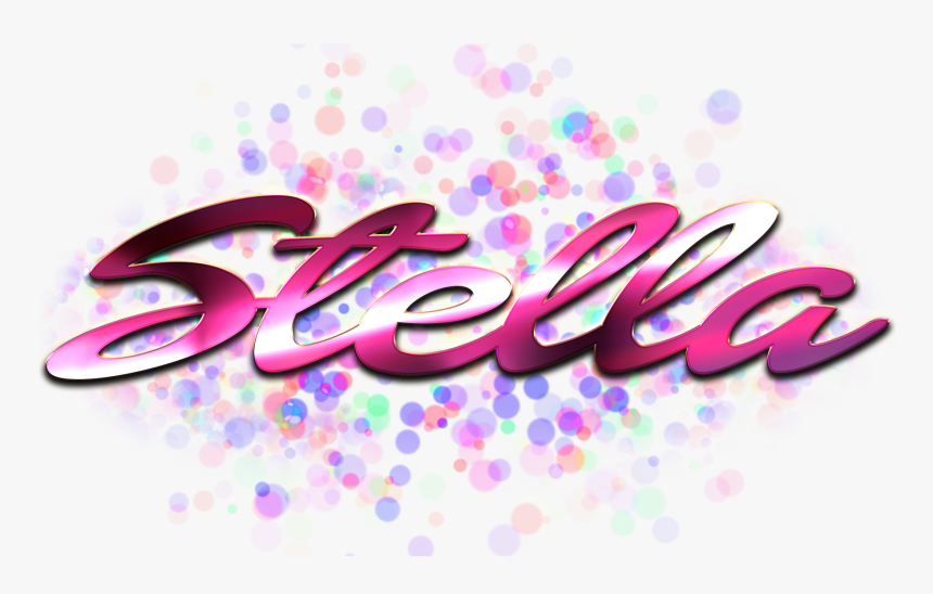 Stella Name Logo Bokeh Png - Gra