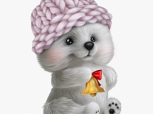 White Bear Cub By Veleri - Companion Dog