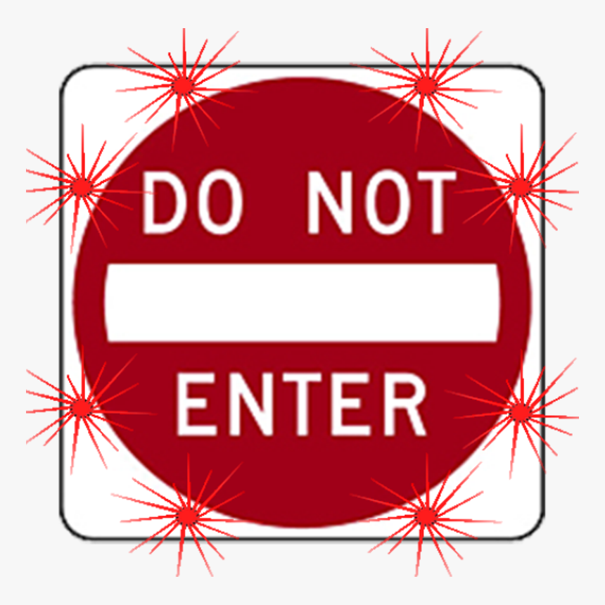 Image Logo For Lighted Roadway Signs - Printable Do Not Enter Sign