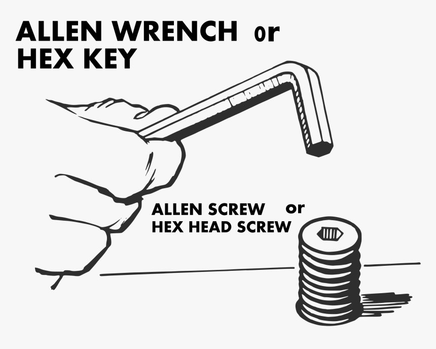 Hex Key And Screw Clip Arts - Allen Key Or Hex Key