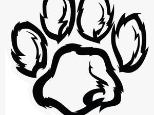 Wildcat Paw Plain Clip Art At Clker - Wildcat Paw Png