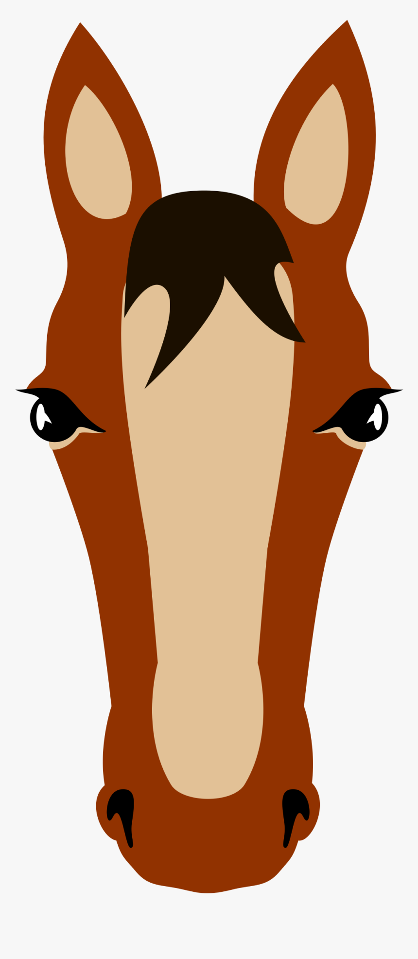 Horse Face Png - Cara De Caballo Dibujo