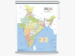 Wall Map Of India