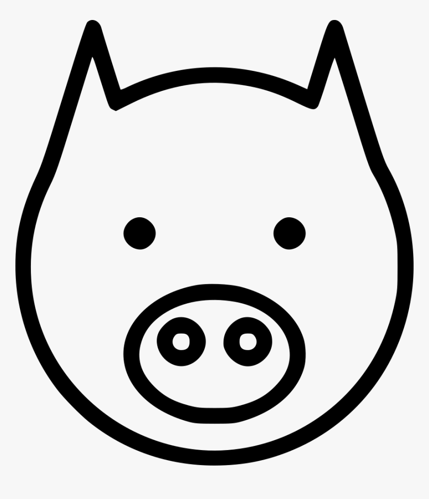 Pig Pork Animal - Drawing Animal Pig Face