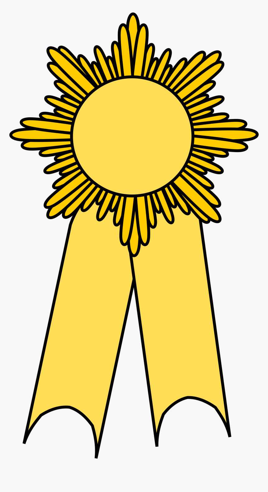 Prize Ribbon Gold Clip Arts - Girl Scout Gold Award Clipart