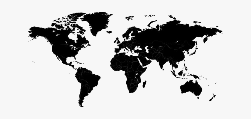 World Map Png Silhouette - World