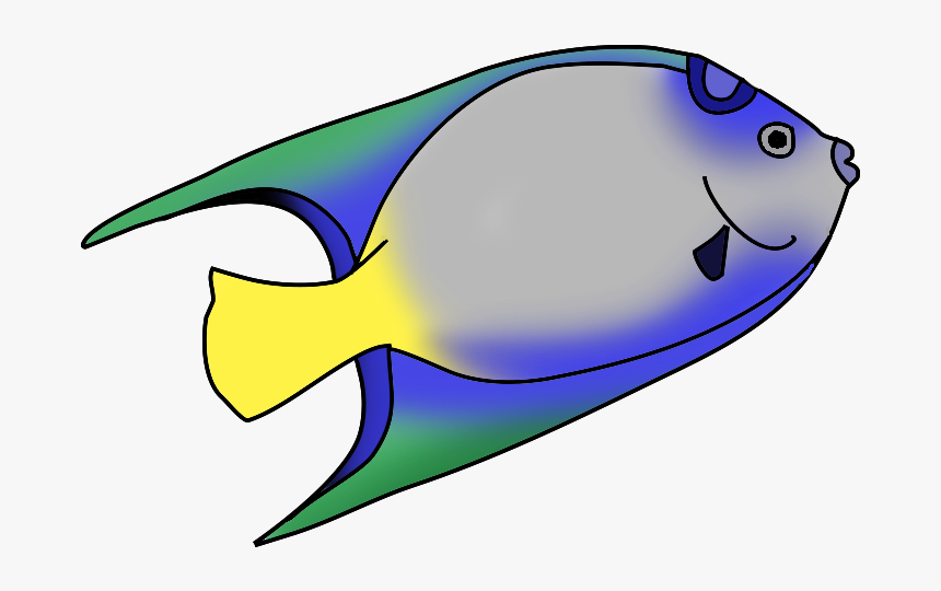 Blue Green Fish - Fish Clipart