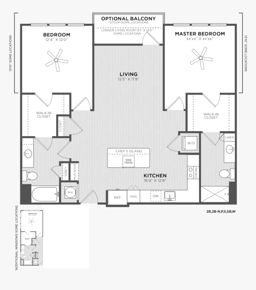Two Bedroom Floor Plan At Alexan