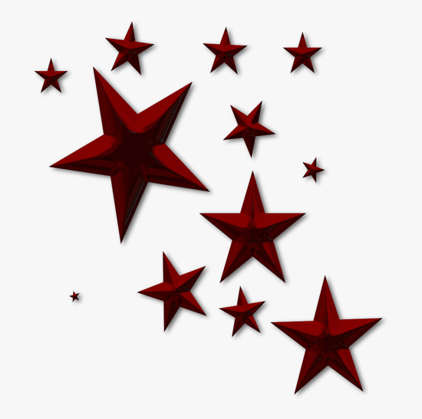 Transparent Red White And Blue Stars Png
