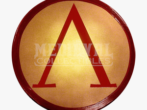Spartan Shield Red And Gold - Spartan Shield Cartoon
