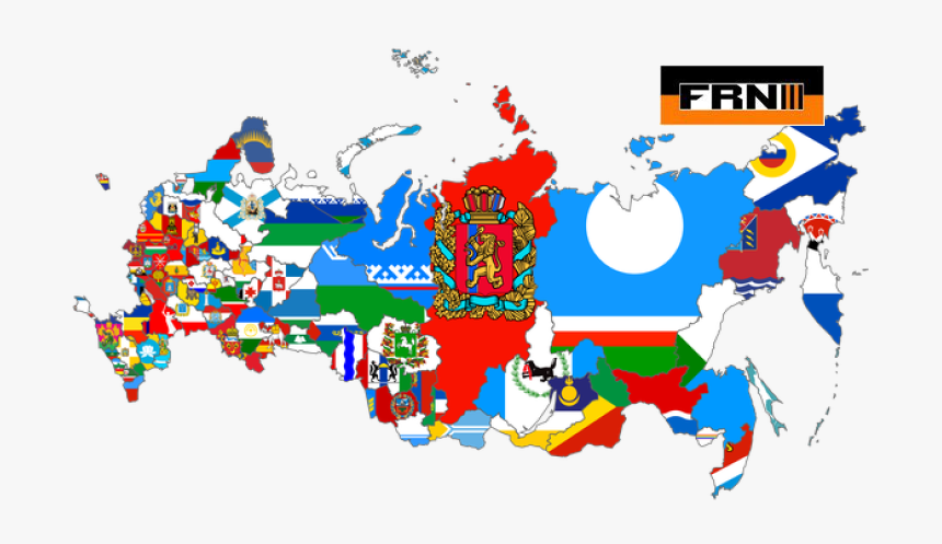 Russia Broken Up Ten Countries - 85 Federal Subjects Of The Russian Federation