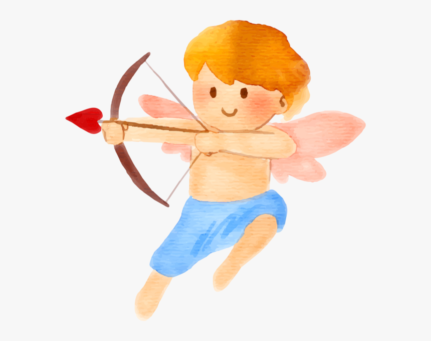 Transparent Cupid Watercolor Pai