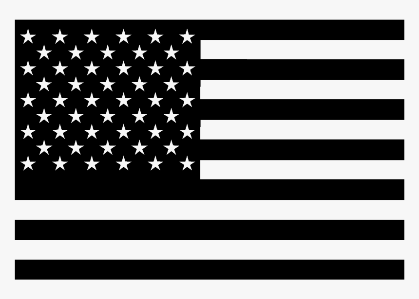Transparent White American Flag 