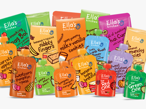 A View Of Some Of The Ella S Kitchen Range - Baby Food Packaging