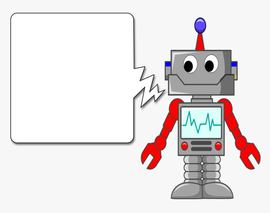 Cartoon Robots With Blank Backgr
