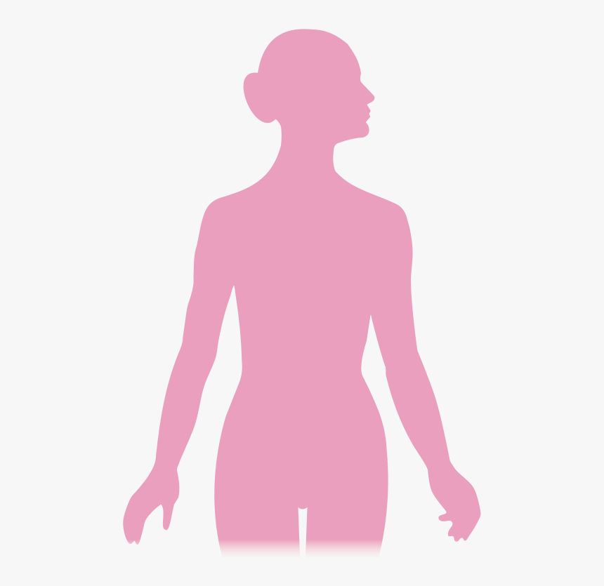 Silhouette Of A Woman - Pink Woman Silhouette Clipart