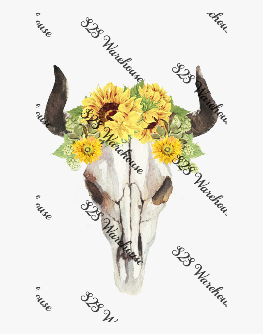 Boho Skull Sunflower - Bouquet