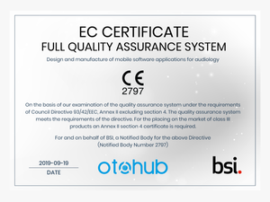 Ce Certificate Otohub - Bsi Group