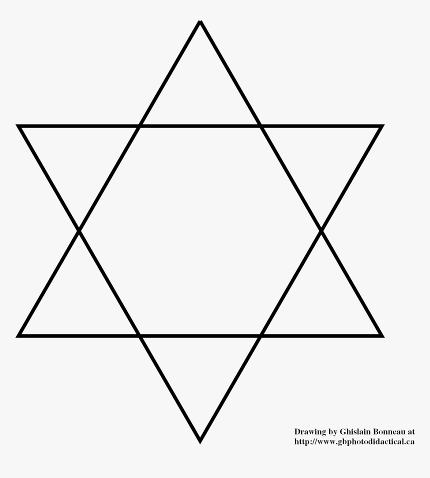 Star Of David Symbol Overlapping