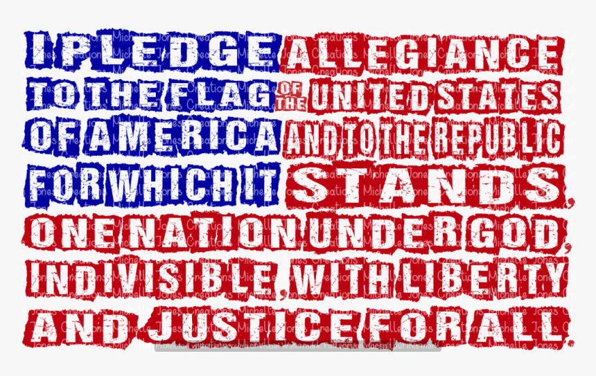 Pledge Of Allegiance (sublimation) - Welcome Week