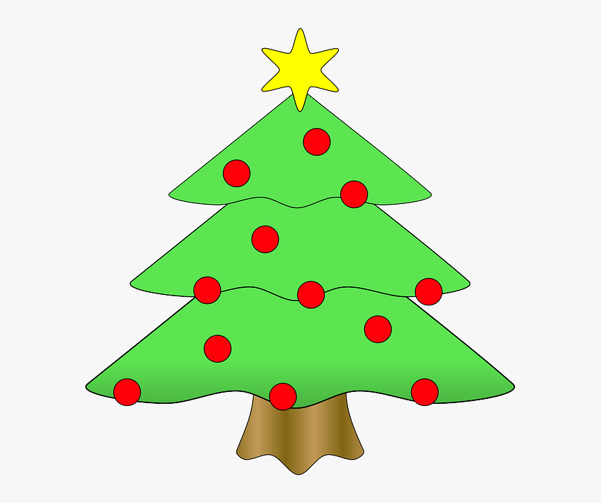 Christmas Tree Clipart Outline -
