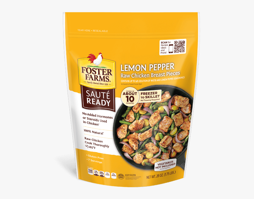 Saute Ready Lemon Pepper Chicken Breasts - Foster Farms Frozen Chicken Asian