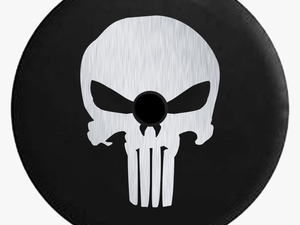 Jeep Wrangler Jl Backup Camera Day Vintage American - Punisher Skull