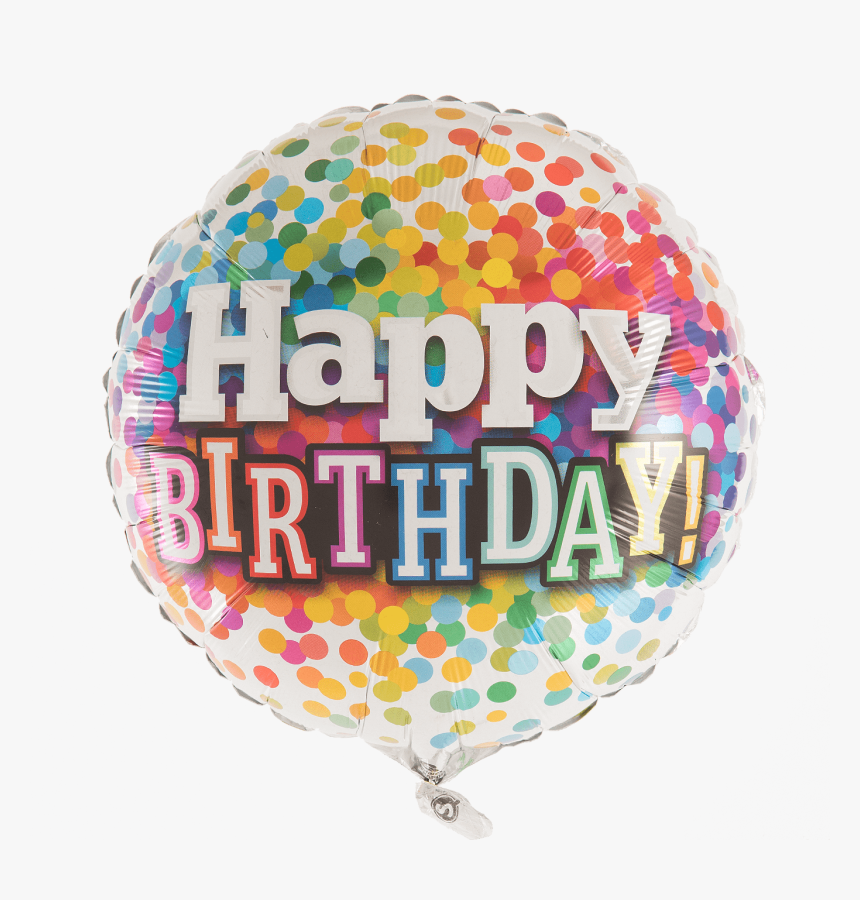 Birthday Rainbow Confetti - Balloon