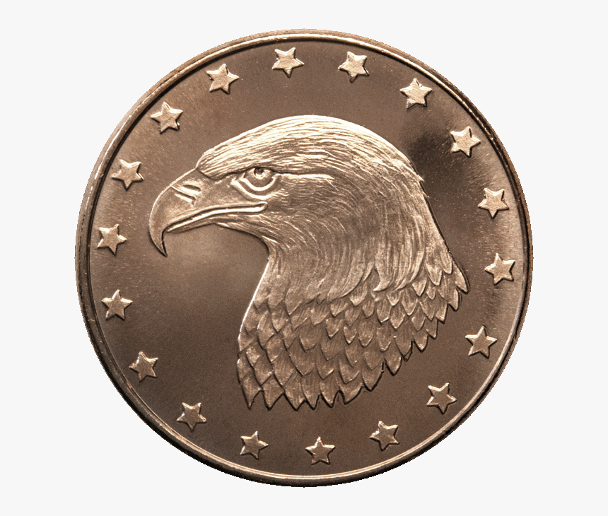 Custom Minted 1 Oz Copper Eagle Head Obverse 
 						src - Coin