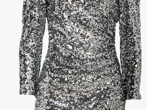 Sequin Sparkle Dress In Colour Lunar Rock - Day Dress