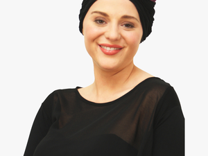 Clip Black And White Library Margot Evening Chemo Headwear - Woman