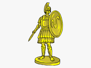 Cartoon Statue Of Gold