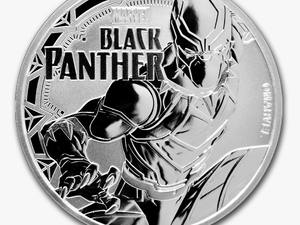 Transparent Black Panther Necklace Png - Black Panther Silver Coin