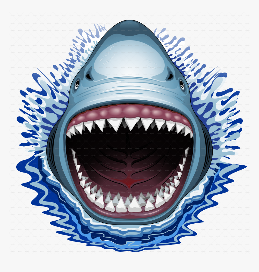 Jaw Drawing At Getdrawings - Shark Jeep Tire Cover