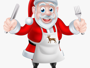 Santa Claus Chef Cooking Christmas - Santa Claus Chef Png