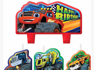 Blaze And The Monster Machines Candle - Blaze And The Monster Machines Birthday