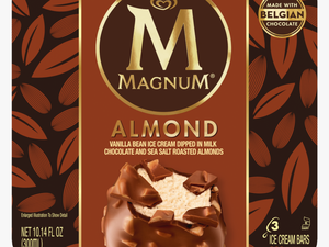 Almond Ice Cream Bar - Magnum Ice Cream Dark Chocolate