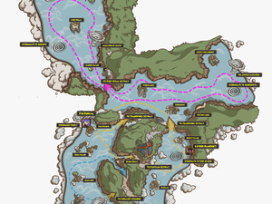 Transparent Maps Full - Skull Island Map Pirate101