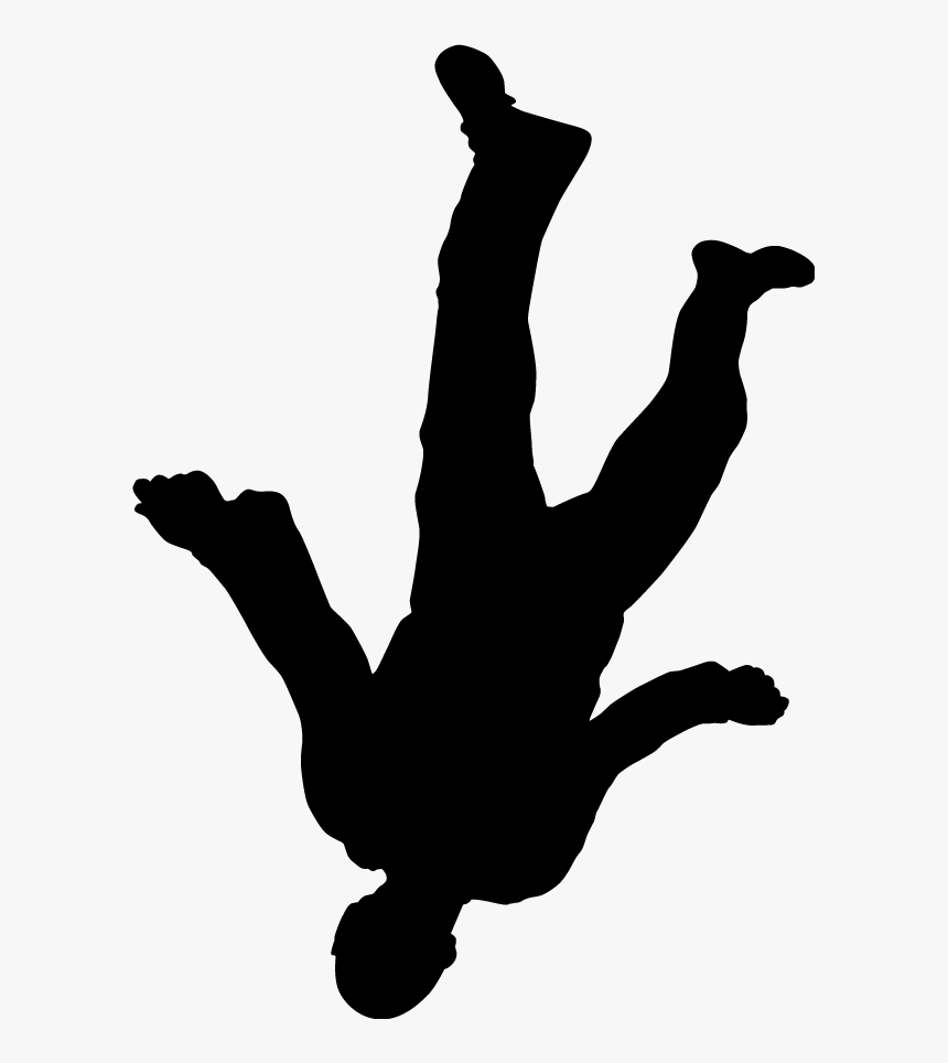 Falling Silhouette Png Clip Art Freeuse Library - Falling Silhouette Png